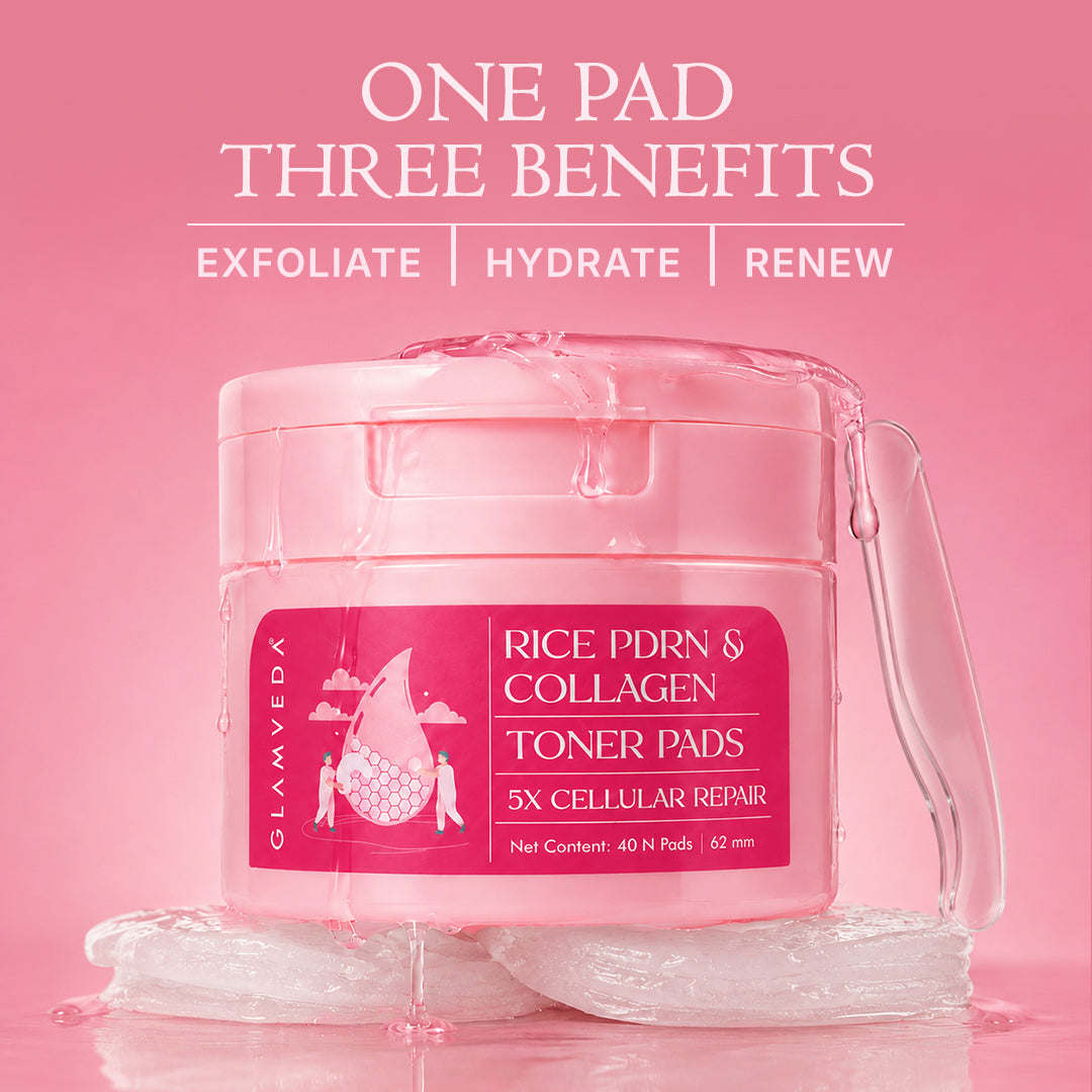 Rice PDRN Toner Pads with Glycolic Acid & Niacinamide | 40 Pads