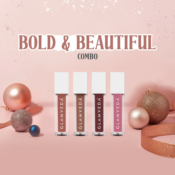 Glamveda X Rashami Desai Mini Liquid Lipstick Bold & Beautiful Combo 4.8ml