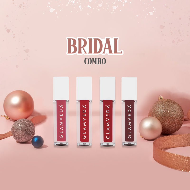 Glamveda X Rashami Desai Mini Liquid Lipstick Bridal Combo 4.8ml