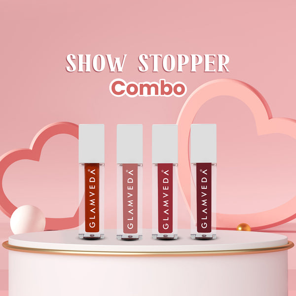 Glamveda X Rashami Desai Mini Liquid Lipstick Show Stopper Combo 4.8ml