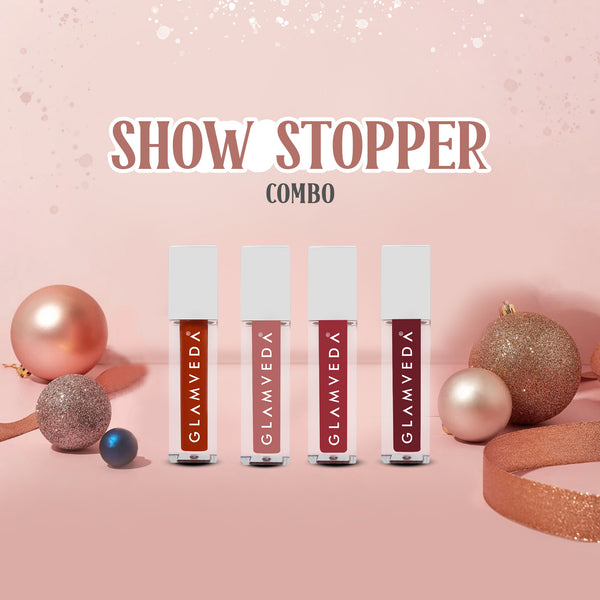 Glamveda X Rashami Desai Mini Liquid Lipstick Show Stopper Combo 4.8ml