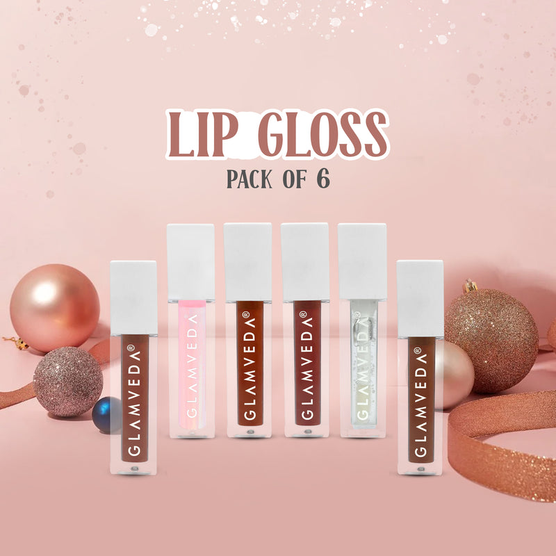 Glamveda X Rashami Desai Serum Infused Lip Gloss Pack of 6