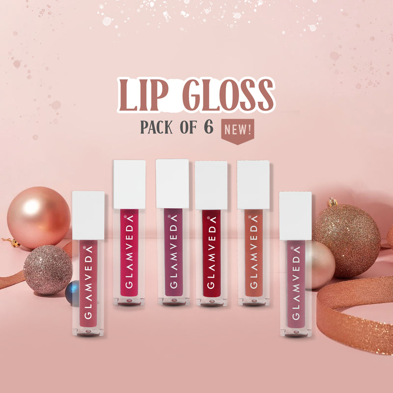 Glamveda X Rashami Desai Serum Infused Mini Lip Gloss Pack of 6