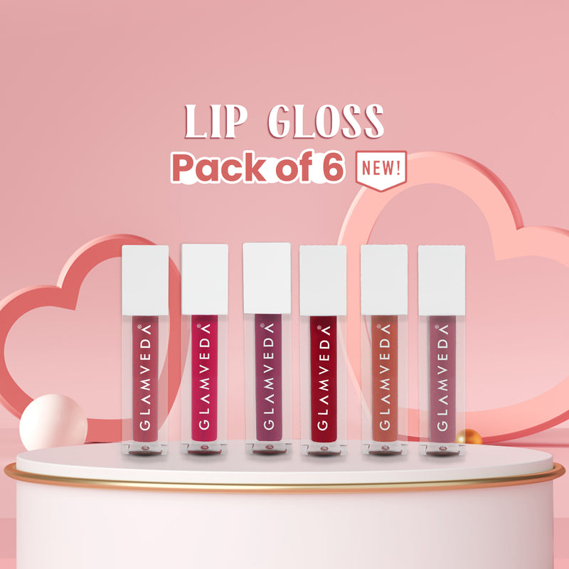 Glamveda X Rashami Desai Serum Infused Mini Lip Gloss Pack of 6