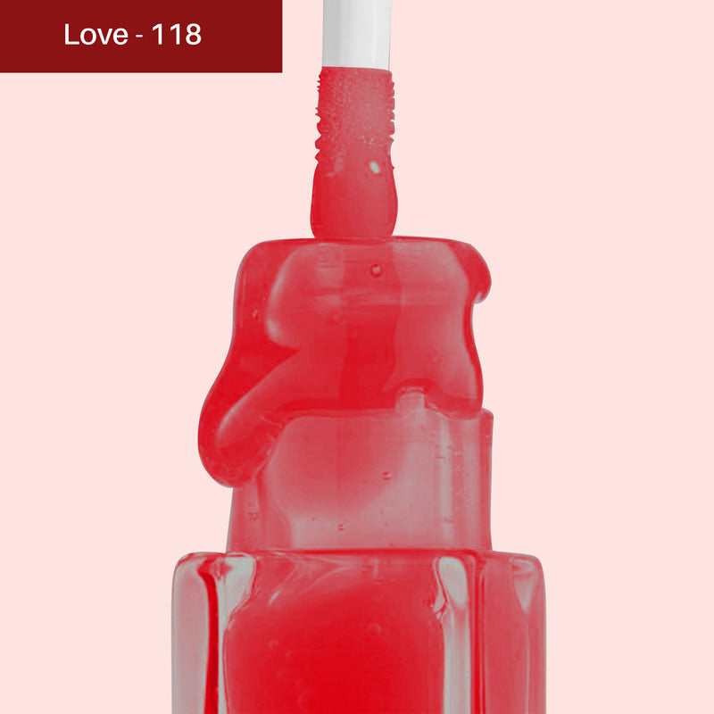 Glamveda High Shine Serum Infused Lip Gloss | Love - 118 ( Brick Red ) 4.5ml