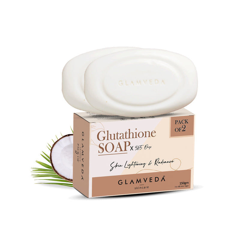 Glamveda Glutathione Skin Lightening & Whitening Soap with Kojic Acid