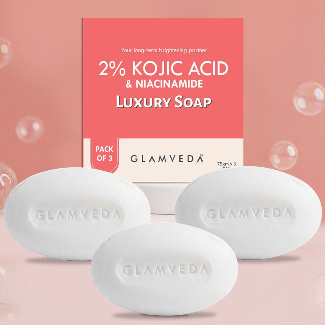2% Kojic Acid Soap with Niacinamide For Pigmentation, Uneven Skin Tone