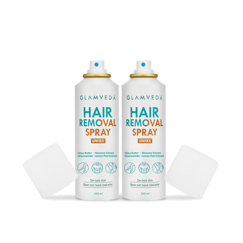 Glamveda Hair Removal Spray for Women & Men | Painless Hair Remover for Legs, Underarms, Chest | For Sensitive Skin & All Skin Types | 200ml