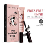 Glamveda Hair Finishing Stick Black – Frizz Control & Baby Hair Styler | Non-Sticky 24H Hold for Smooth Sleek Hair