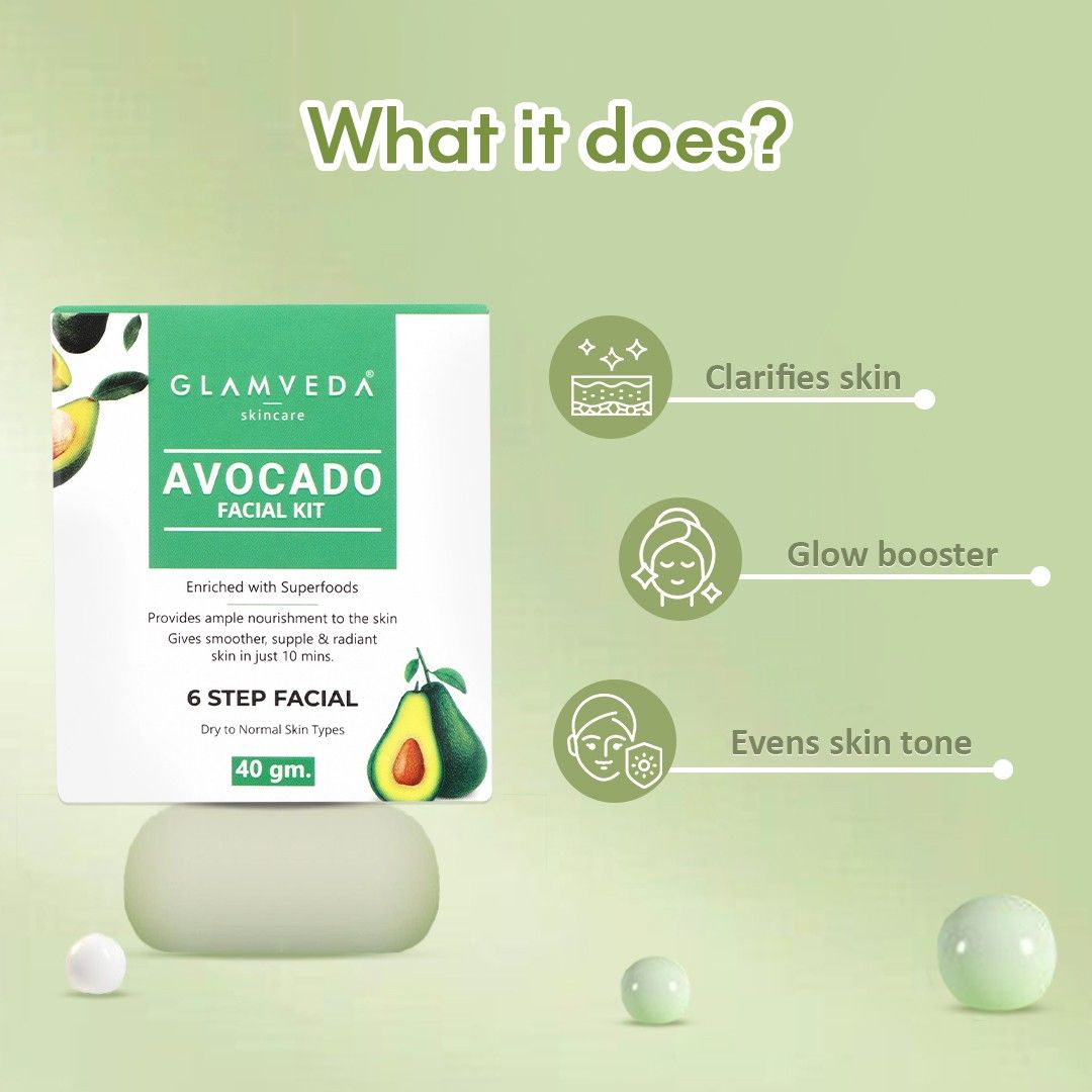Glamveda Avocado Superfood facial kit 40gm