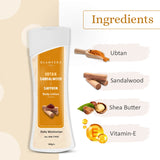 Glamveda Sandalwood Kesar & Milk Protein Body Lotion | Nourishes Skin | Even skin tone | All Skin Types | 100gm