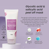 Glamveda Glycolic & Salicylic Acid Anti Acne Combo Gift Pack | For Oily & Acne Prone Skin | Face Wash, Facial Kit & Peel Off Mask