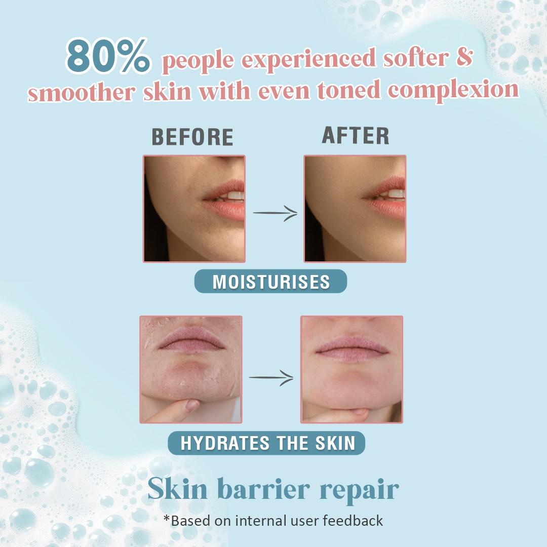 Glamveda Rice & Ceramide Skin Brightening Soap with Hyaluronic acid | Deeply Nourishes & Moisturised | 75gm