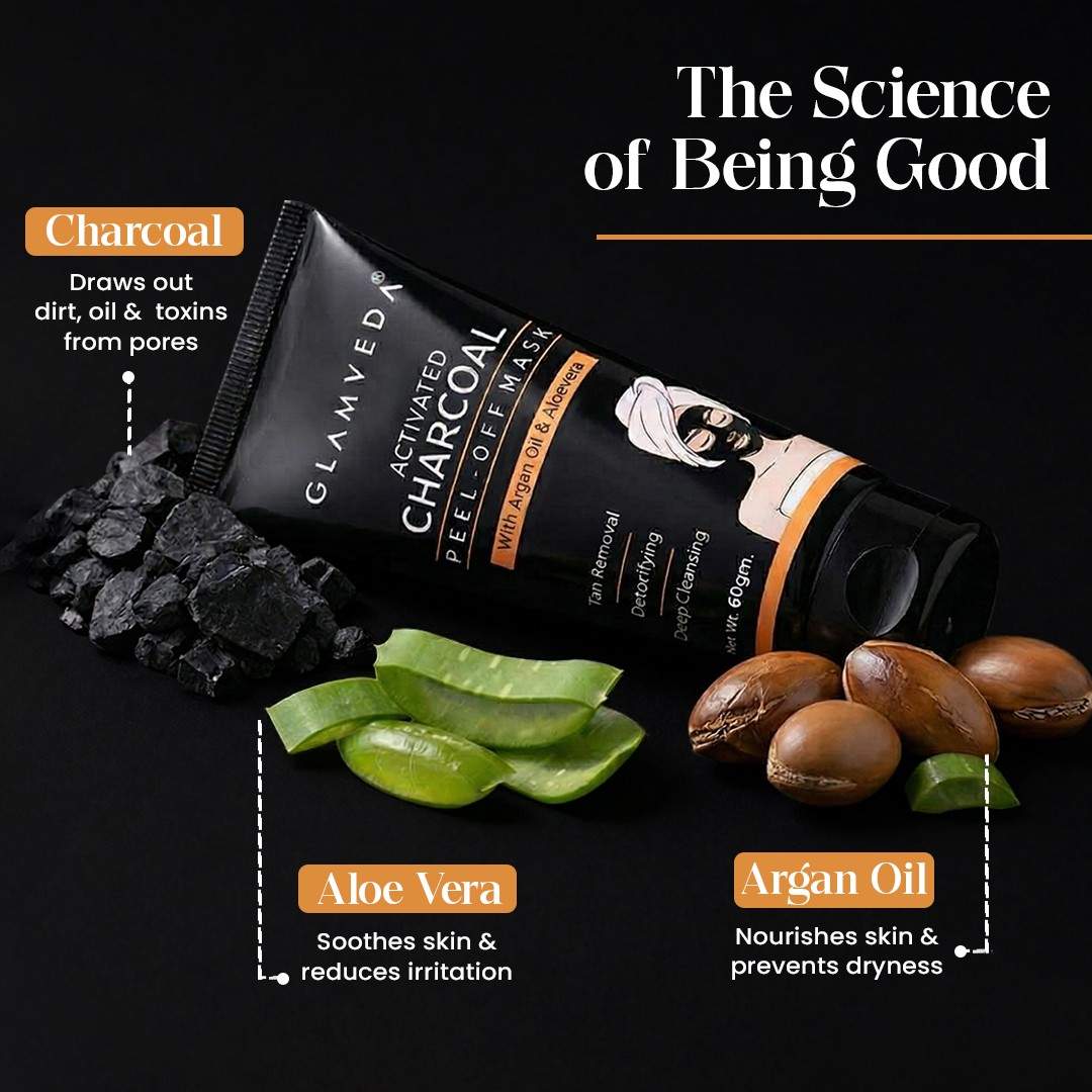 Activated Charcoal Peel Off Mask Removes Blackheads and Whiteheads | 60gm