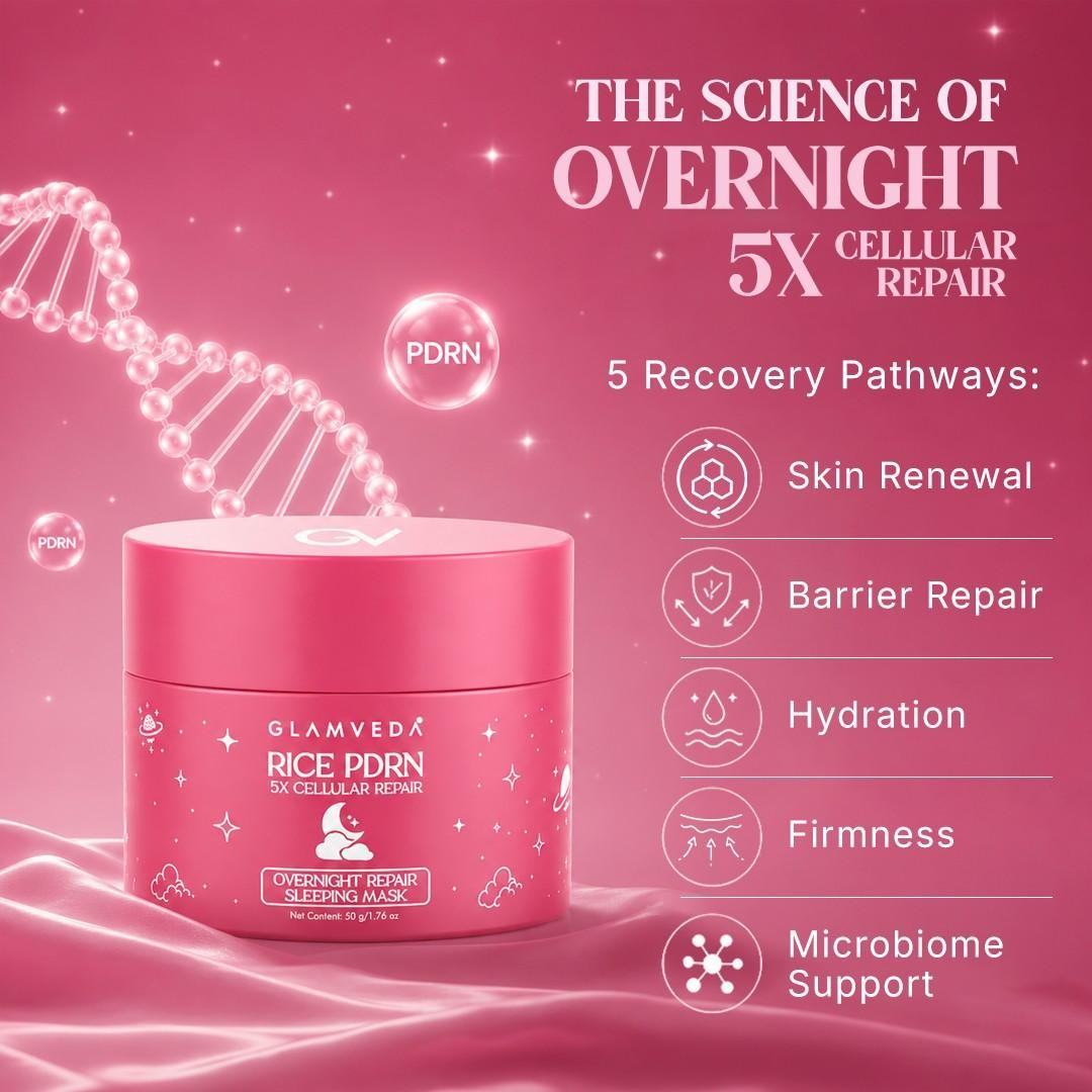 Rice PDRN & Collagen Night Mask for Glowing Skin