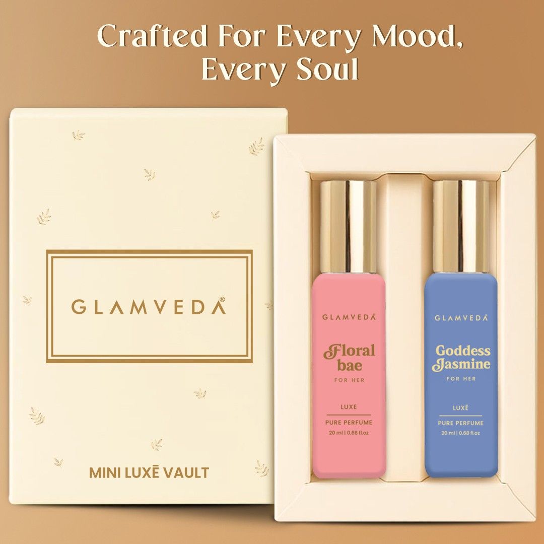 Bloom Muse Duo  - Floral Bae+ Goddess Jasmine Luxury Pure Perfume Gift Set for Women 2 x 20ml