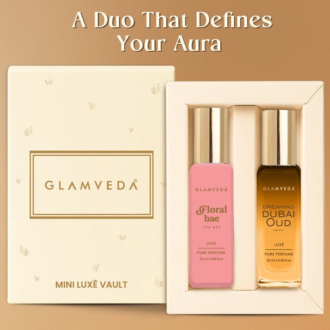 Floral Oud Fusion  - Dreaming Dubai Oud + Floral Bae Luxury Unisex Pure Perfume Gift Set 2 x 20ml