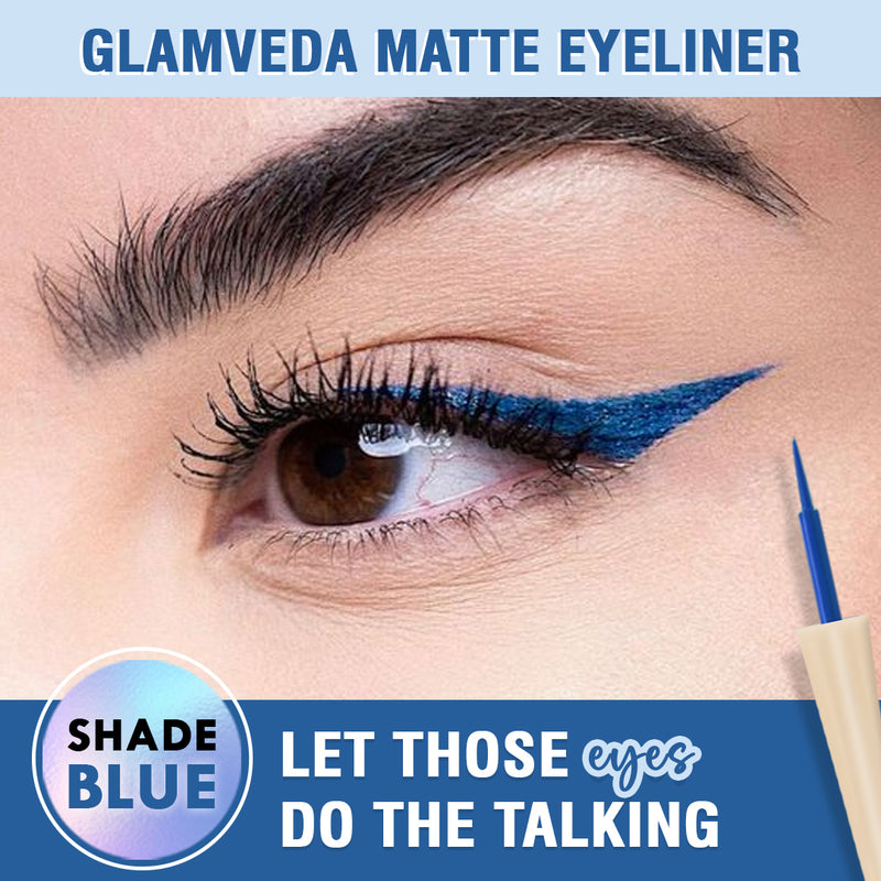 Glamveda Super Matte Liquid Eyeliner Intense Blue