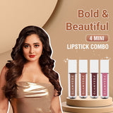 Glamveda X Rashami Desai Mini Liquid Lipstick Bold & Beautiful Combo 4.8ml