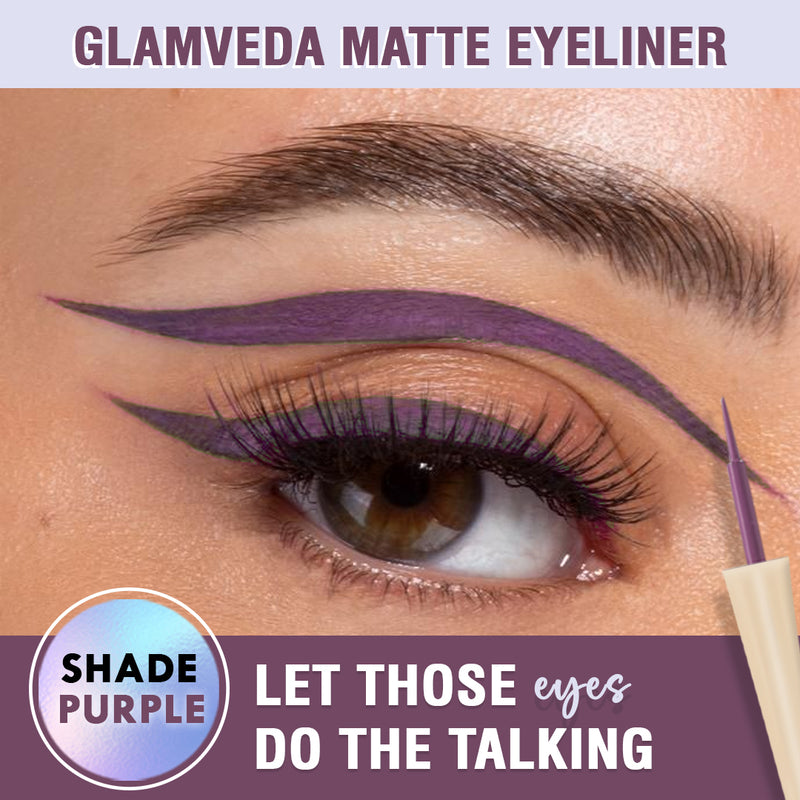 Glamveda Super Matte Liquid Eyeliner Intense Purple