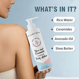Rice & Ceramide Glass Skin Body Lotion Moisturizer| Deep Nourishment | 24 hrs Moisture lock