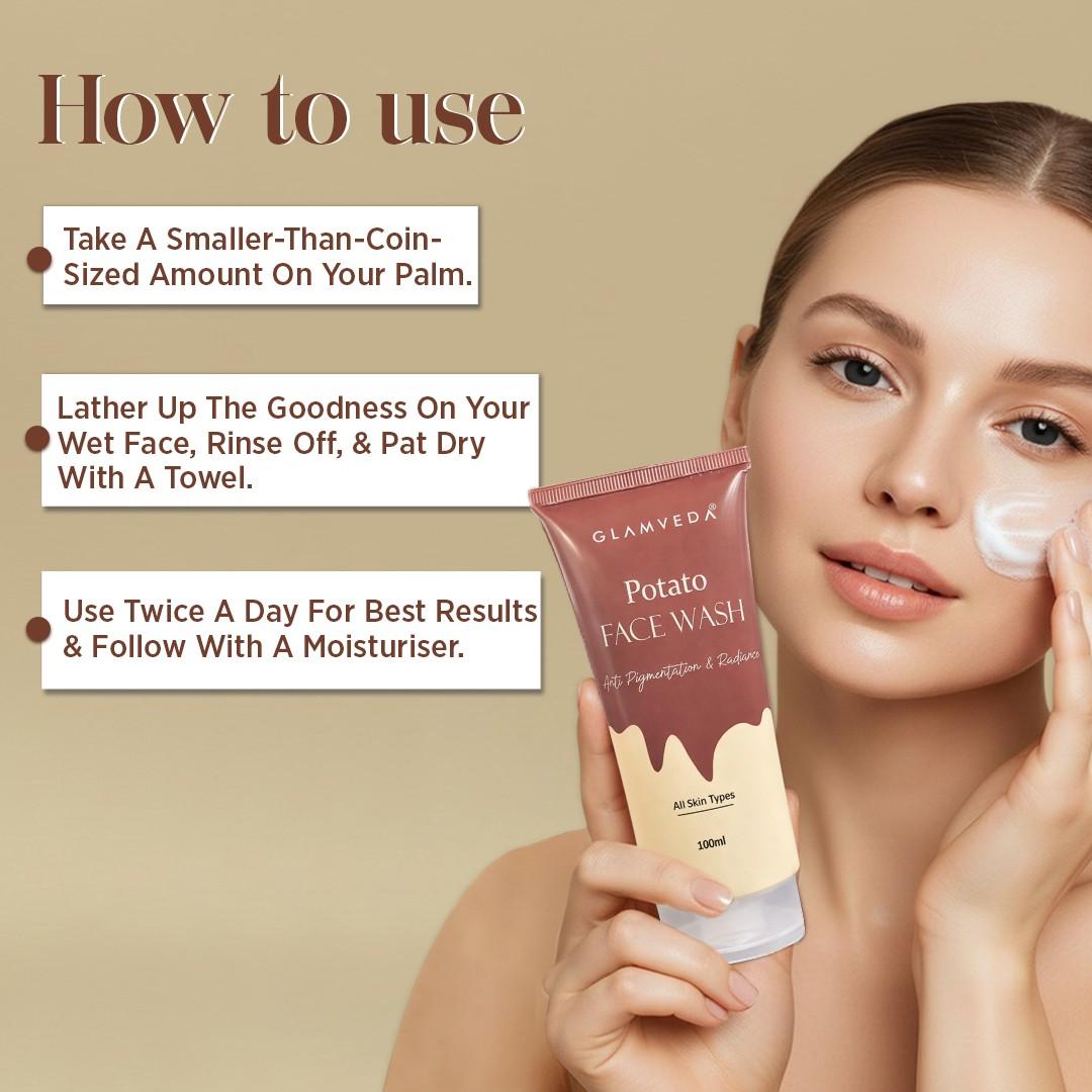 Glamveda Potato Anti Pigmentation Face wash