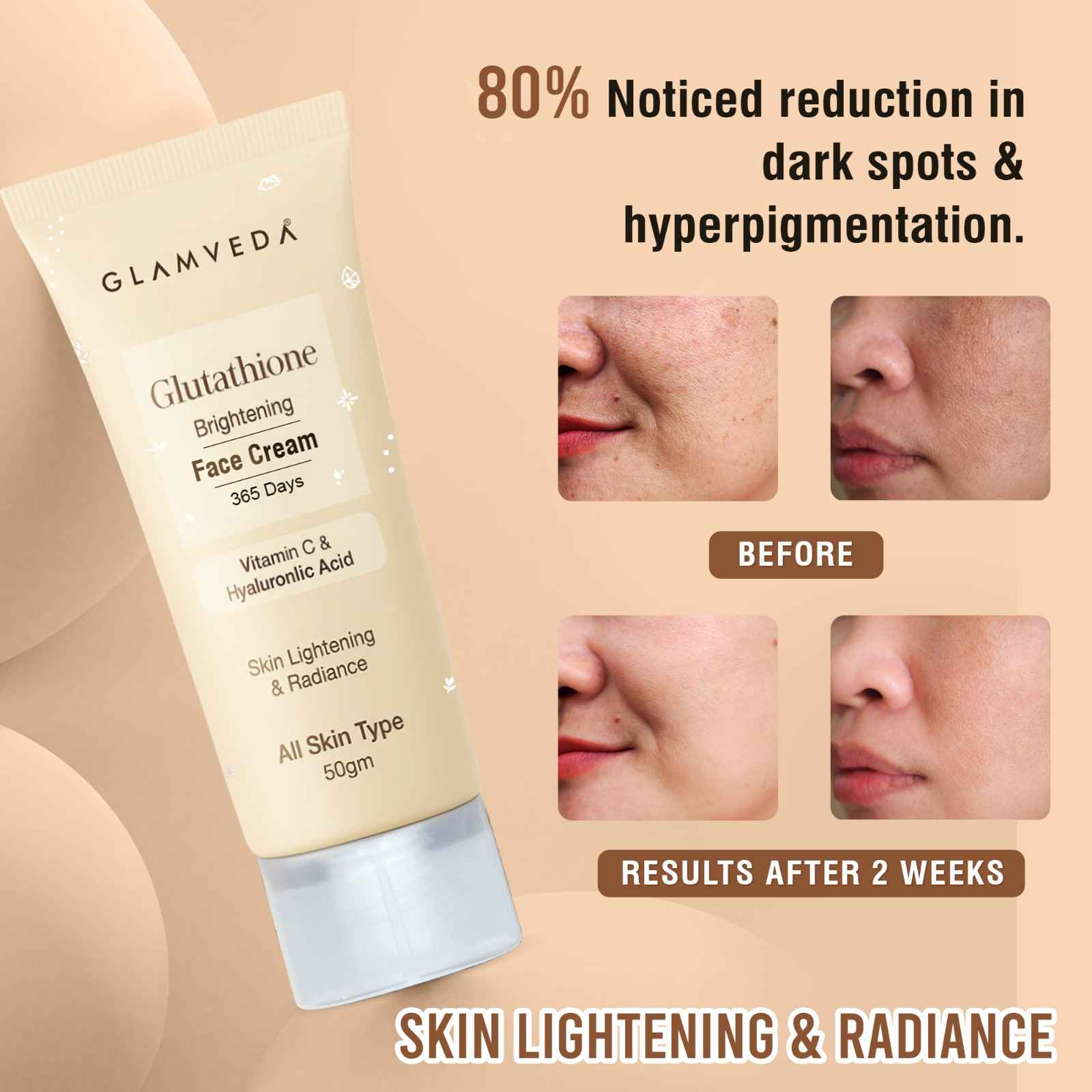 Glamveda Glutathione Brightening Face Cream