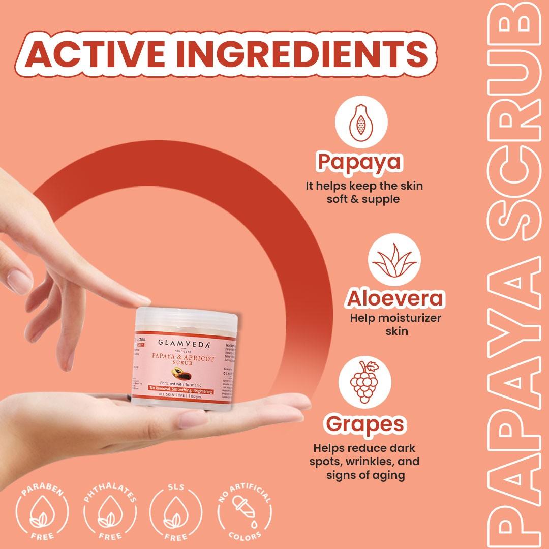 Papaya & Apricot Anti Tan Scrub 100gm