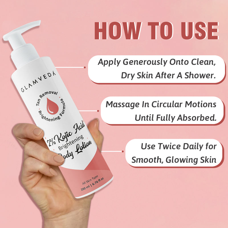 Body Lotion with Kojic Acid & Alpha Arbutin | Moisturizer | Deeply Nourishes & protects Skin