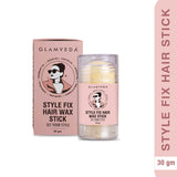 Glamveda Style Fix Hair Wax Stick | Non-Sticky, Non-Greasy Frizz Control for Baby Hair & Flyaways | Hair Styling Stick for All Hair Types