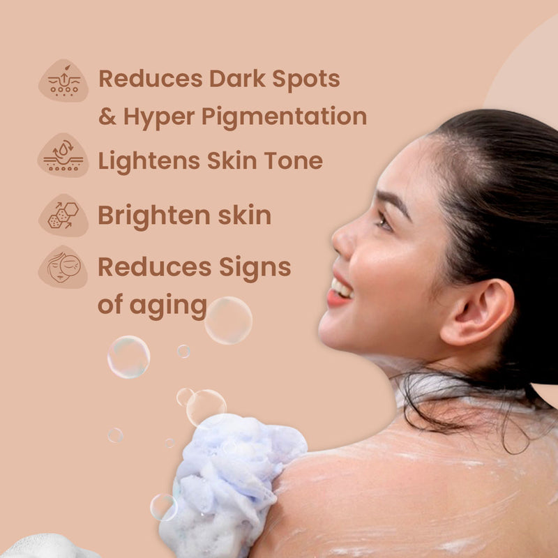 Glamveda Glutathione Skin Lightening & Whitening Soap with Kojic Acid