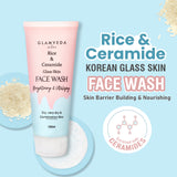 Glamveda Rice & ceramide Glass Skin Face Wash