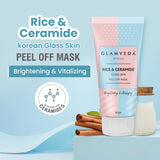 Glamveda Rice & Ceramide Glass Skin Peel off Mask