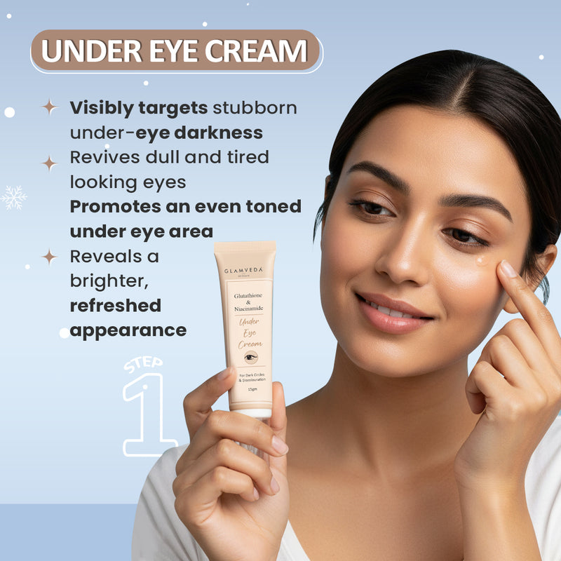 Glutathione 3-Step Winter Skincare Routine | Face Cream + Under Eye Cream + Body Lotion