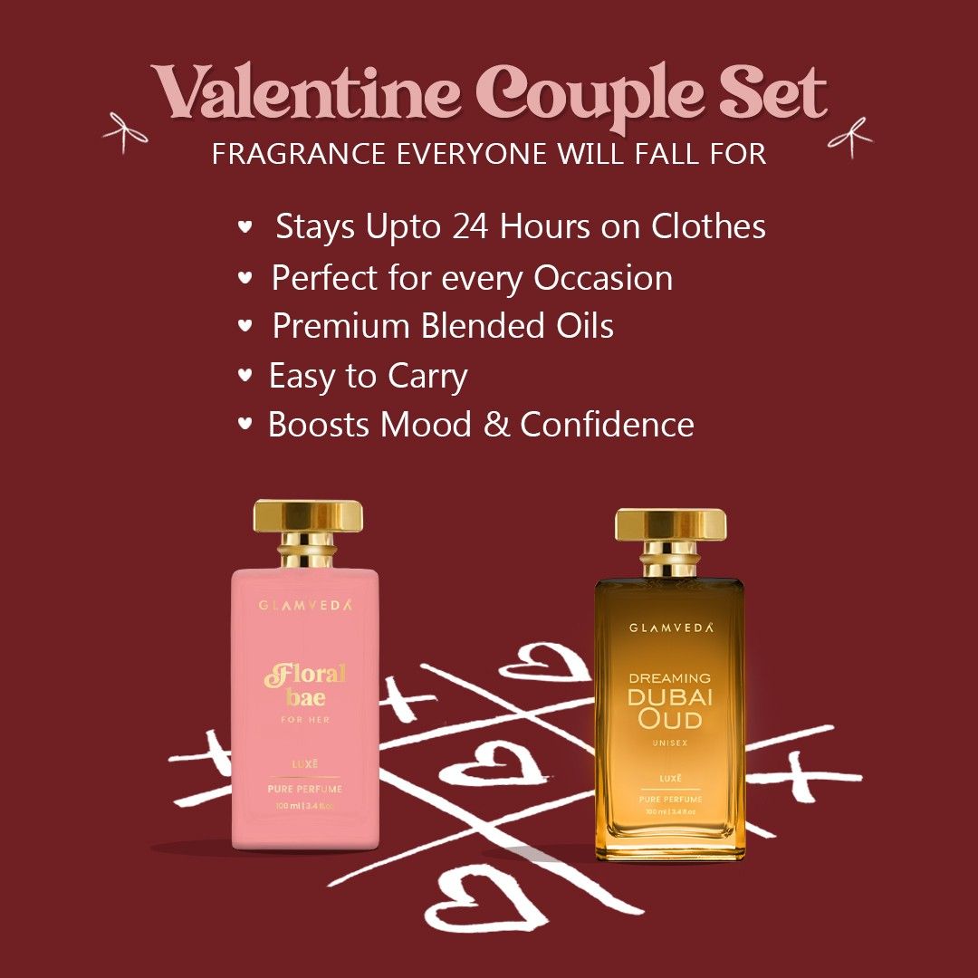 Luxe Valentine Couple Perfume Set – Dreaming Dubai Oud & Floral Bae 100ml