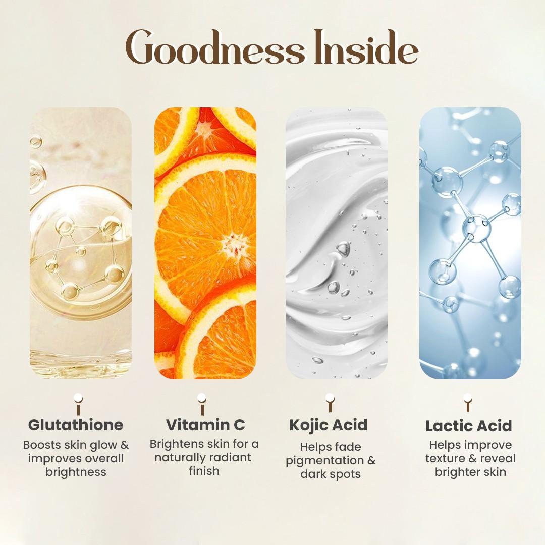 how much glutathione to take for fertility Vit C & Glutathione Radiant Glow Face Serum – InsightCosmetics main image 1