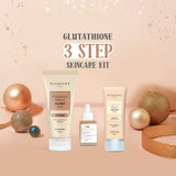 Glamveda Glutathione Skin Perfecting Brightening & Dark Spots Removal 3 Steps Skincare Routine ( Face Wash + Face Cream + Face Serum )