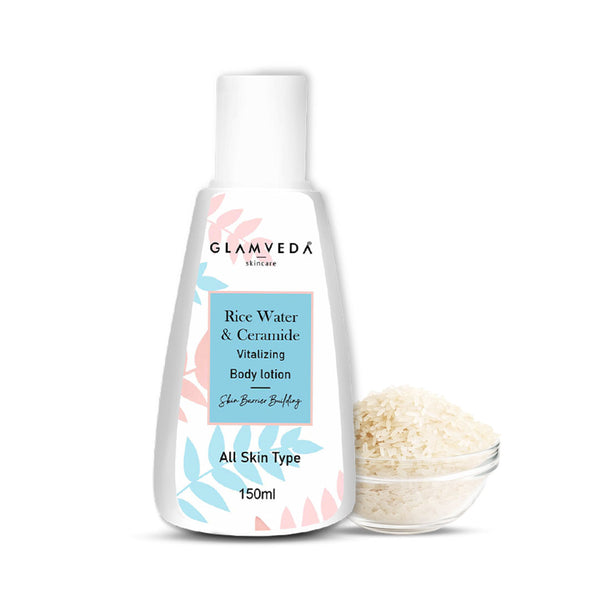 Glamveda Korean Glass Skin Rice & Ceramide Vitalizing Body Lotion