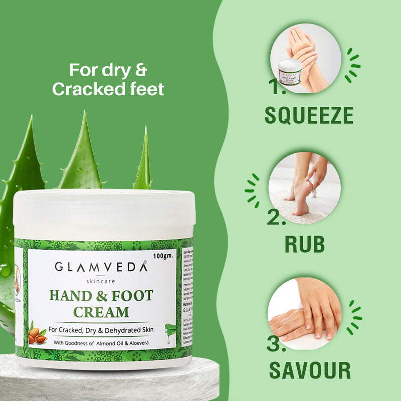 Glamveda Hand & Foot Cream For Cracked Heals