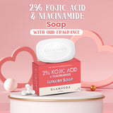 Glamveda 2% Kojic Acid Soap with Niacinamide For Pigmentation, Uneven Skin Tone