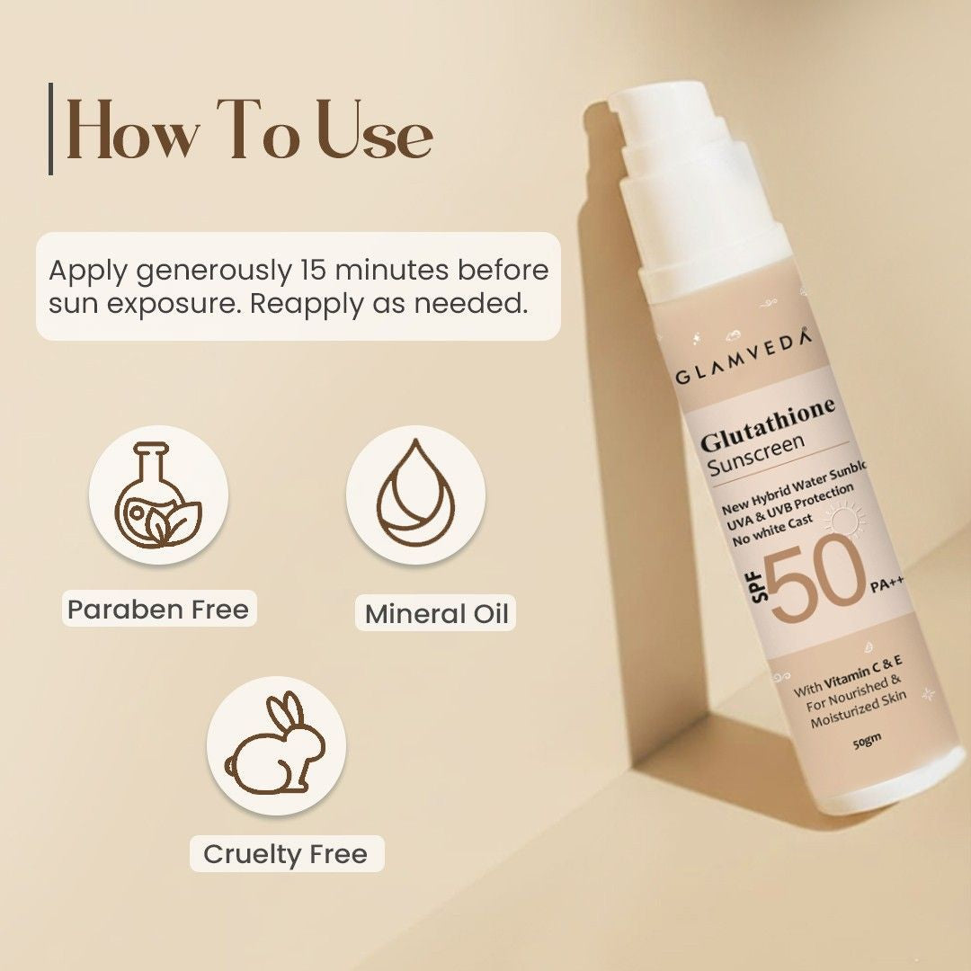 Glutathione & Vitamin C Sunscreen SPF 50 Pa+++