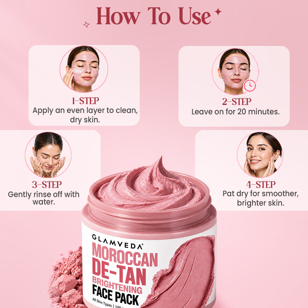 Moroccan Clay De-Tan Brightening Face Mask