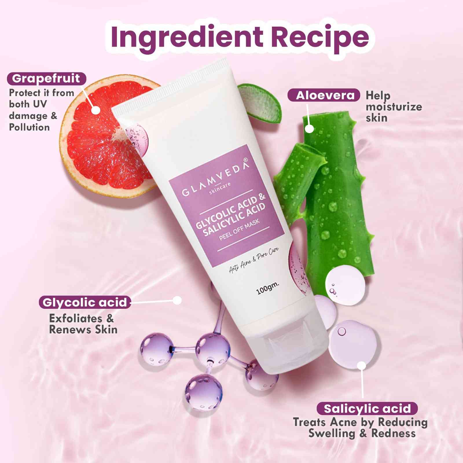 Glycolic acid & Salicylic acid Peel off Mask