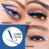 Glamveda Super Matte Liquid Eyeliner Intense Blue