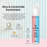 Glamveda Korean Glass Skin Rice & Ceramide 3 Step Combo | Face Wash, Serum & Sunscreen