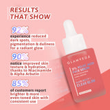 Glamveda 2% Kojic Acid Face Serum with Niacinamide & Alpha Arbutin | For Dark Spots