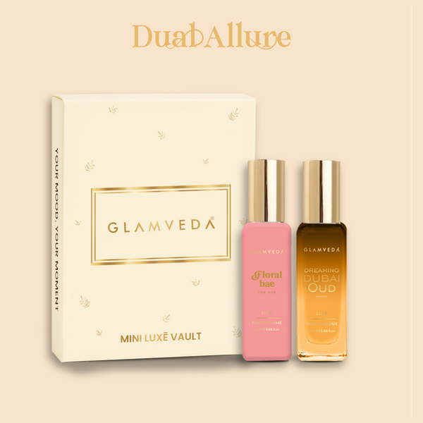Floral Oud Fusion  - Dreaming Dubai Oud + Floral Bae Luxury Unisex Pure Perfume Gift Set 2 x 20ml