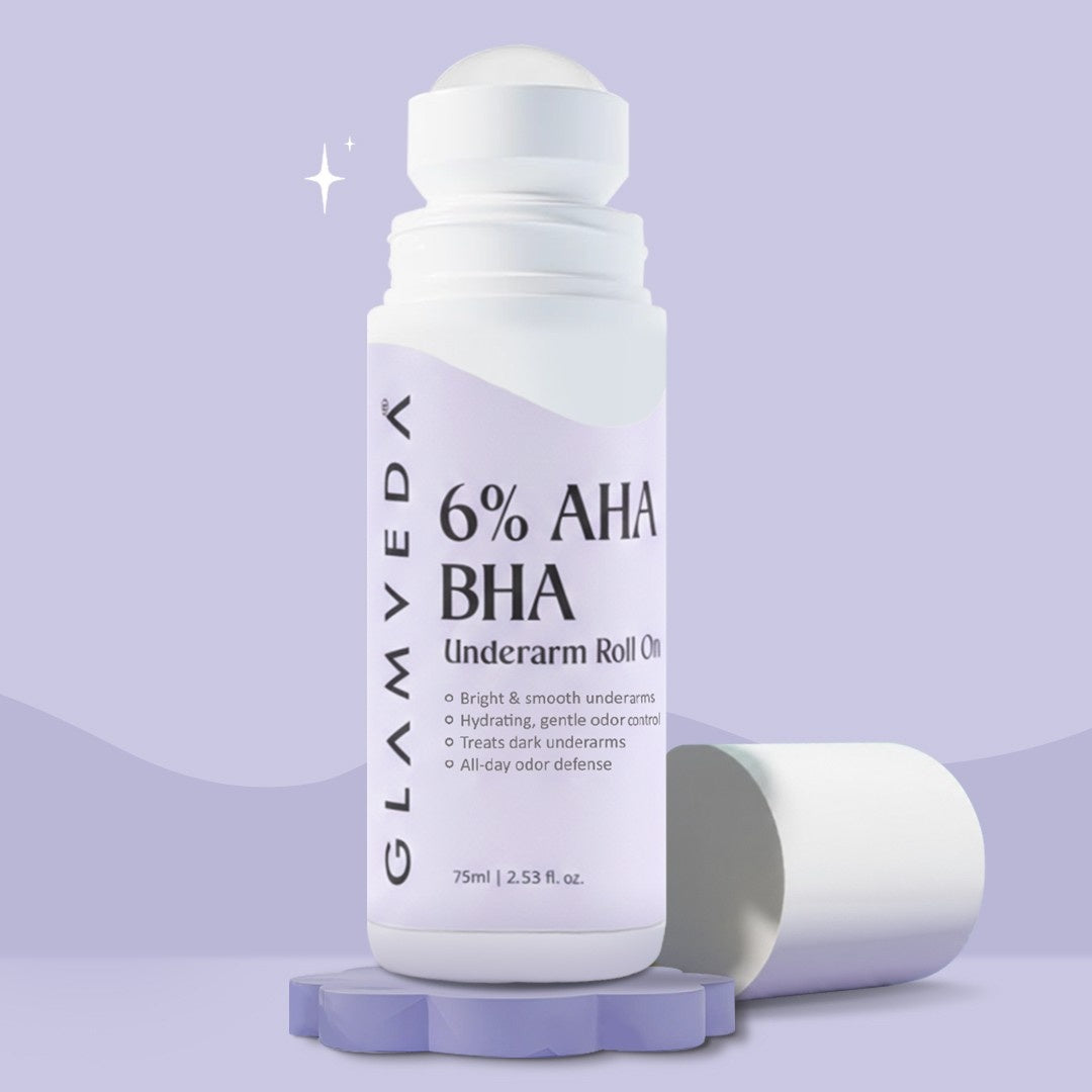 Glamveda 6% AHA BHA Underarm Roll-On 75ml