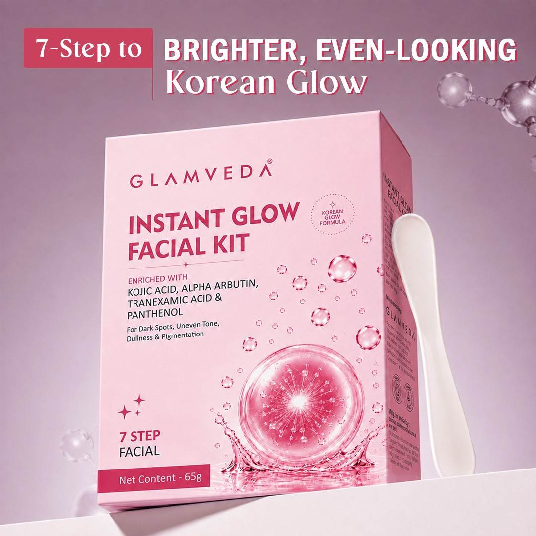 Kojic Acid Instant Glow Korean 7-Step Facial Kit 65g