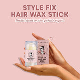 Glamveda Style Fix Hair Wax Stick | Non-Sticky, Non-Greasy Frizz Control for Baby Hair & Flyaways | Hair Styling Stick for All Hair Types